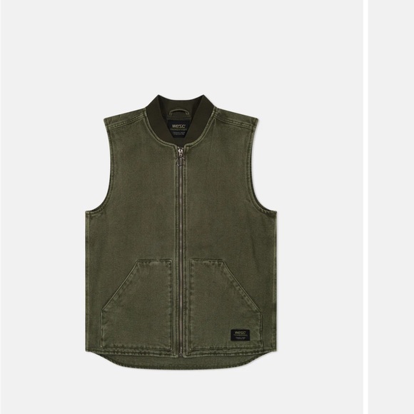 WeSC Other - WeSC The Spring Canvas Olive Vest Men’s M
